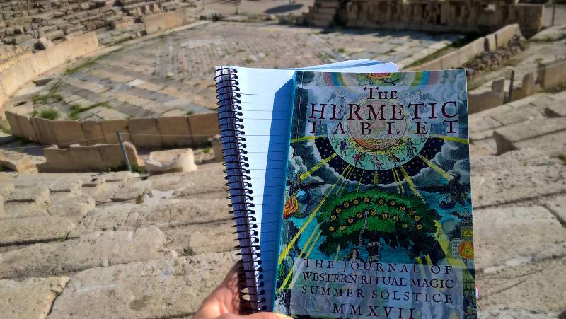 Hermetic tablet in the theatre of Dionysus